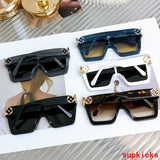 Side view of Louis Vuitton unisex sunglasses