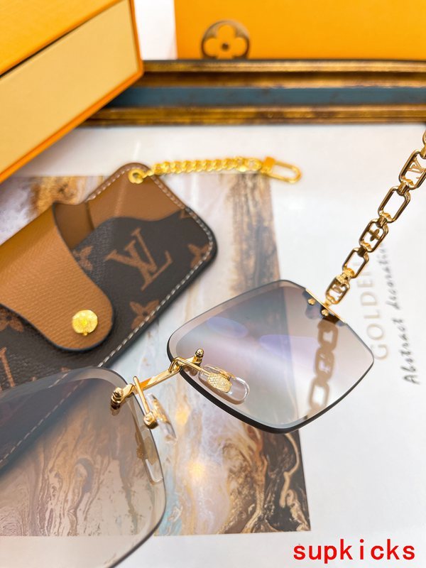 Front view of Louis Vuitton unisex sunglasses