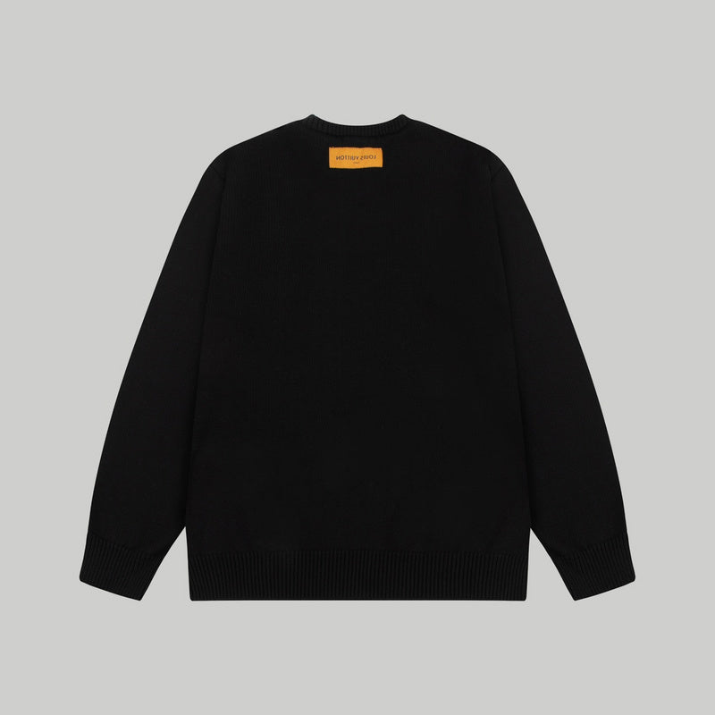 Close-up detail shot of Louis Vuitton luxury clothing with relaxed-fit cut