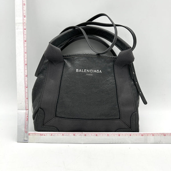 Balenciaga Agneau XS Cabas Tote Anthracite | Luxury Canvas Tote Bag