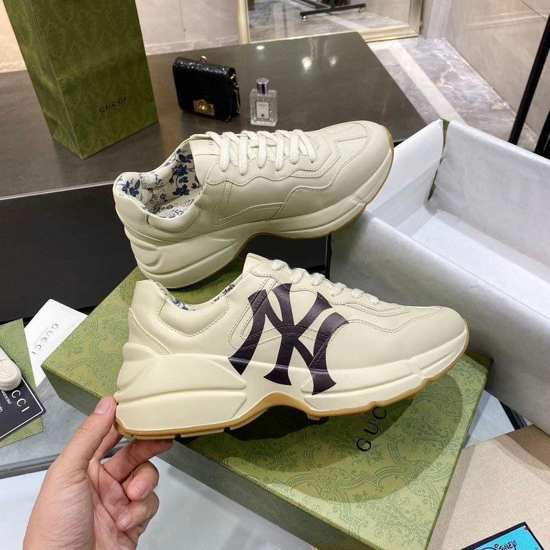 Gucci sneakers detailed view showing premium designer craftsmanship