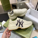 Gucci sneakers detailed view showing premium designer craftsmanship