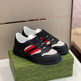 Gucci muted earth tones luxury sneakers view 8 retro runner design
