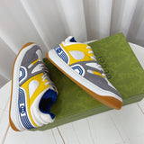 Gucci fresh white-and-black luxury sneakers view 10 signature lace-up style