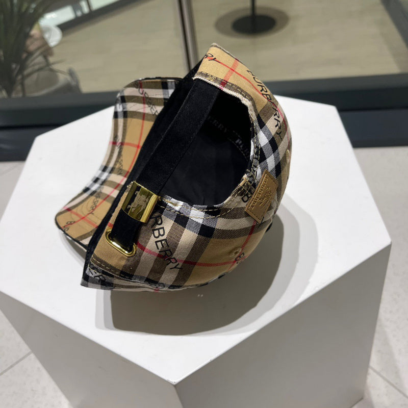 Front view of Burberry unisex cap