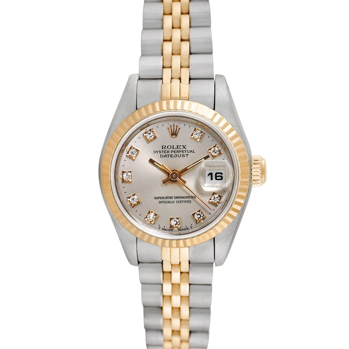Side view of Rolex women's watch
