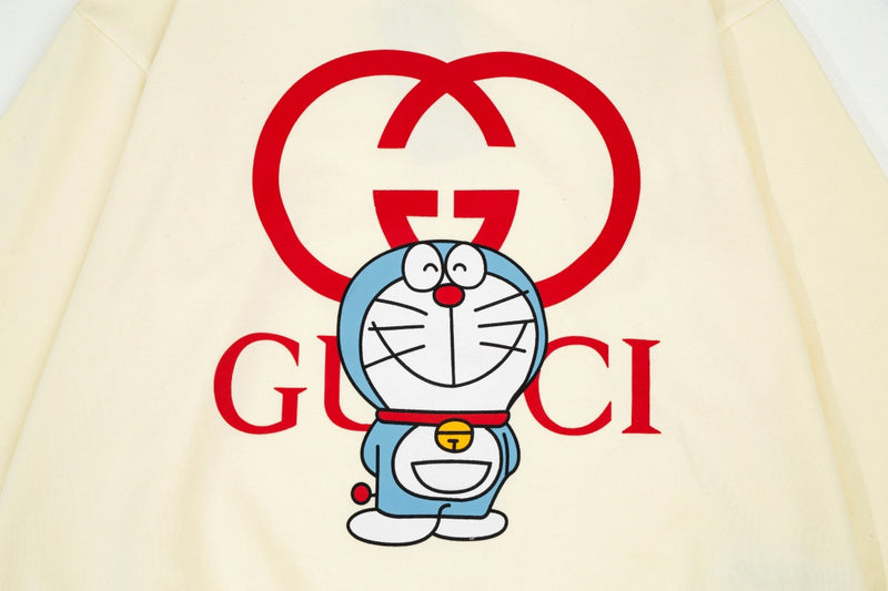 Flat lay presentation of Gucci luxury clothing with everyday silhouette