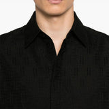Close-up of Fendi blouses hardware and fine stitching
