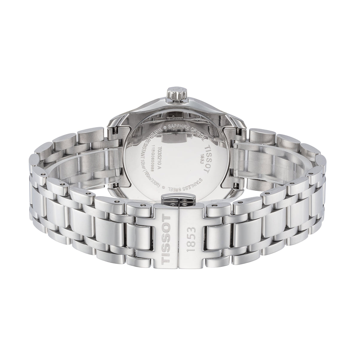 Side view of Tissot women's watch