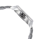 Close-up detail view of Tissot women's watch