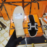 Hermès Camel Ankle Strap Sandals - Back View