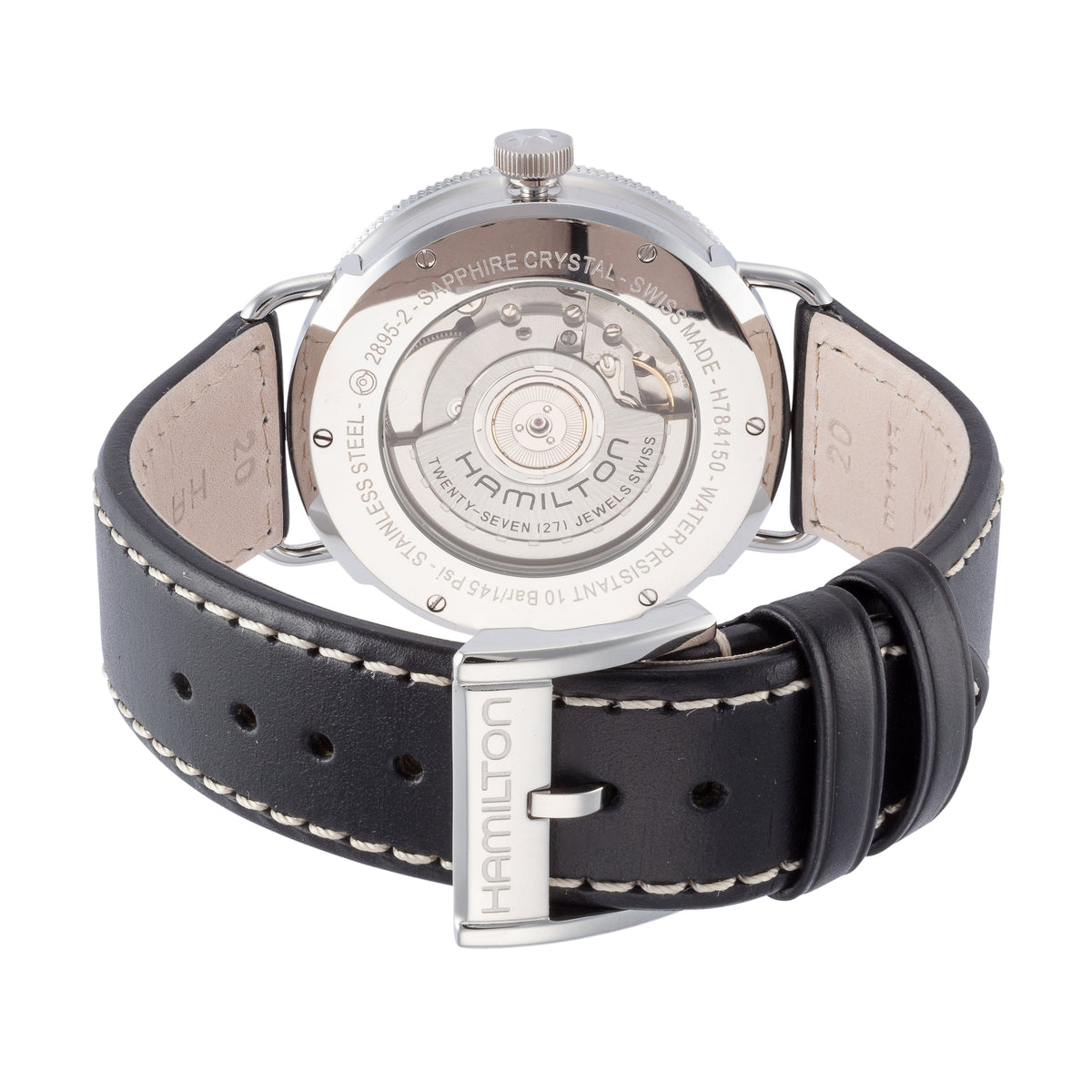 Side view of Hamilton men's watch