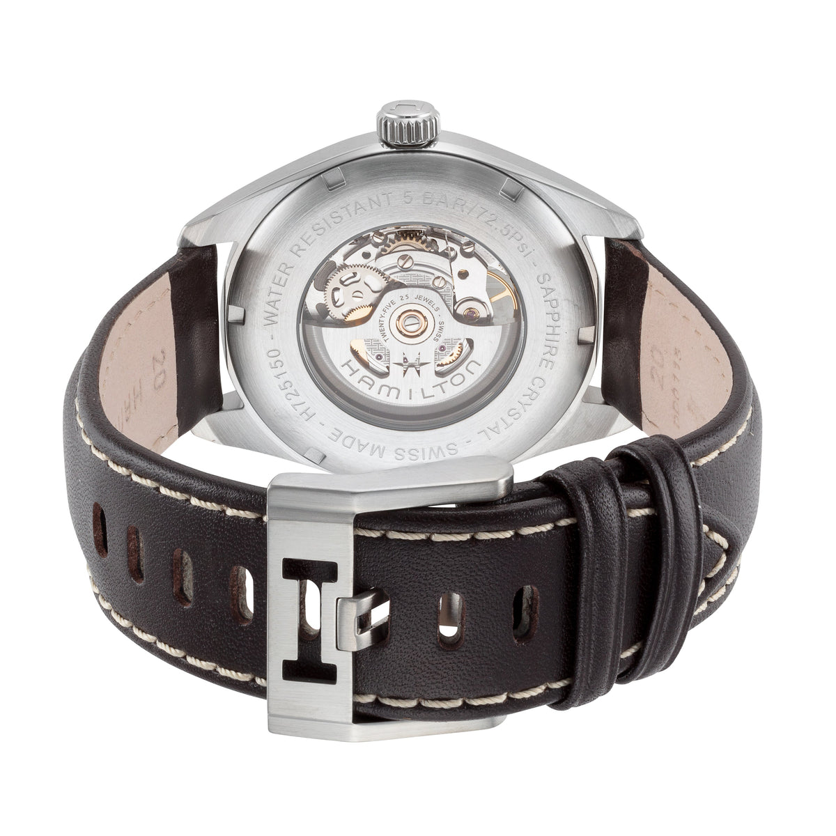 Side view of Hamilton men's watch