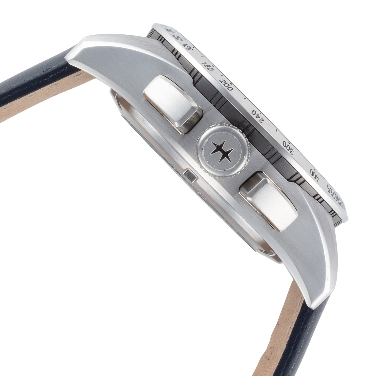 Close-up detail view of Hamilton men's watch