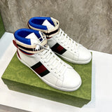 Gucci fresh white-and-black luxury sneakers view 7 signature lace-up style