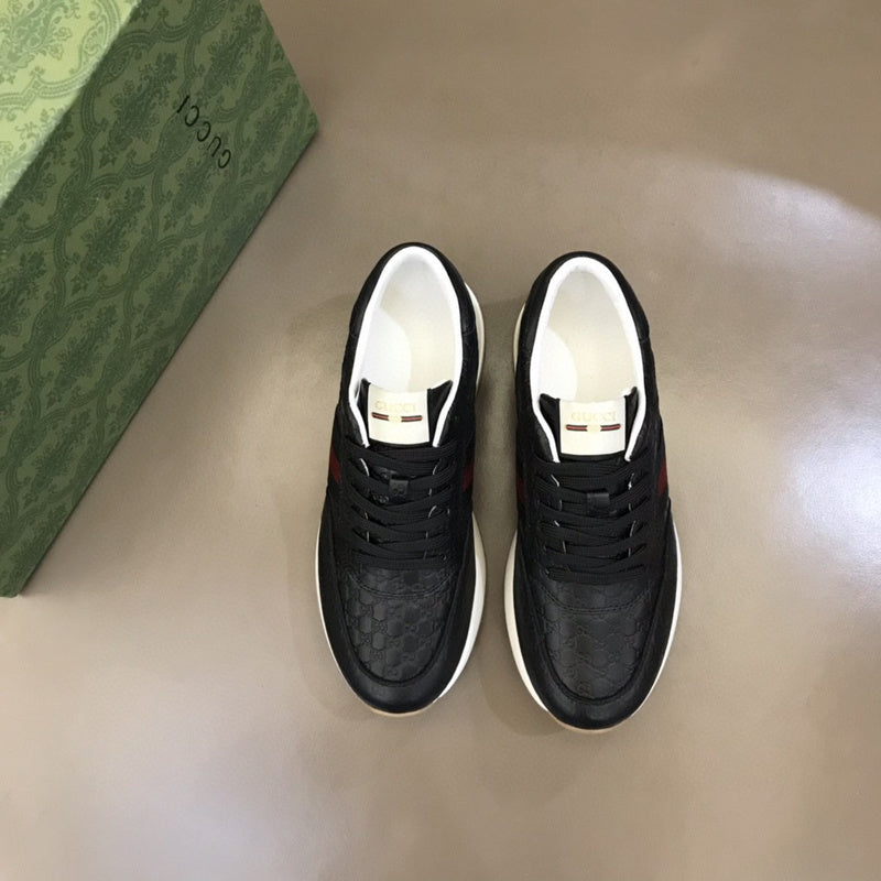 Gucci muted earth tones luxury sneakers view 10 retro runner design