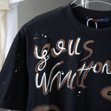 Flat lay presentation of Louis Vuitton cotton t-shirt with tailored silhouette