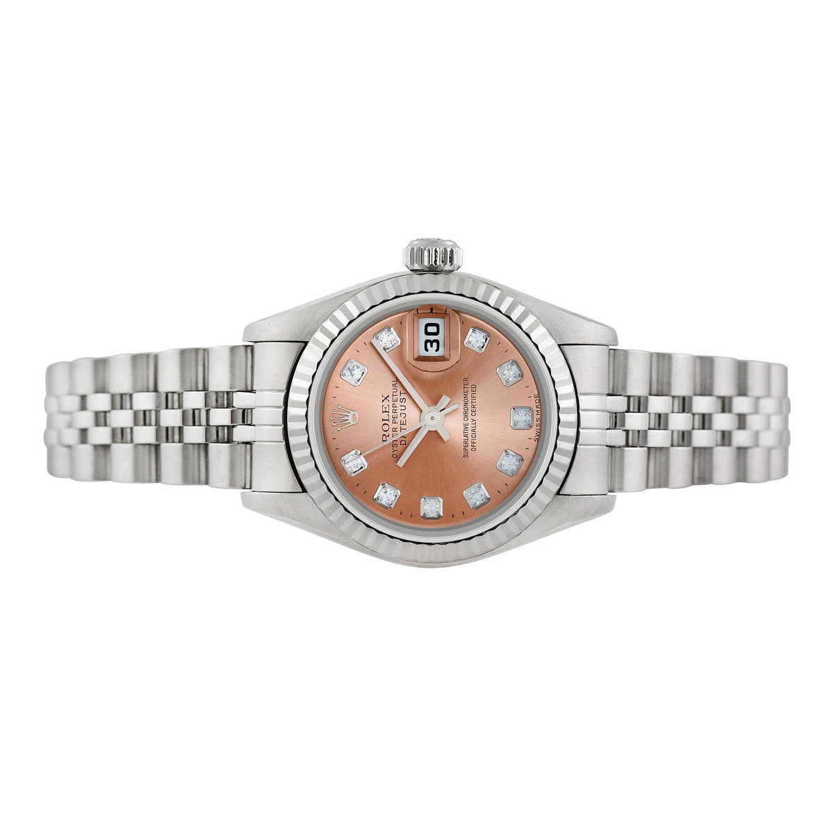 Front view of Rolex women's watch