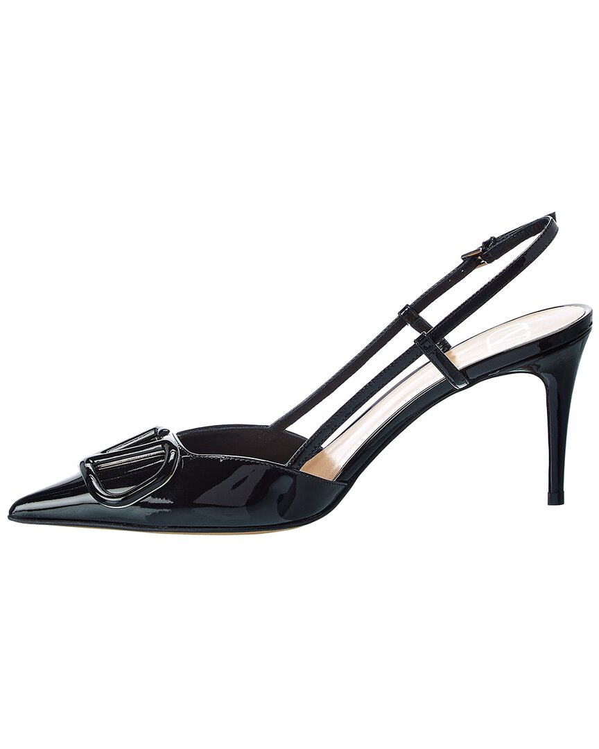 Valentino Shoes? Valentino Vlogo 80 Patent Slingback Pump Comfortable Everyday Designer Shoes