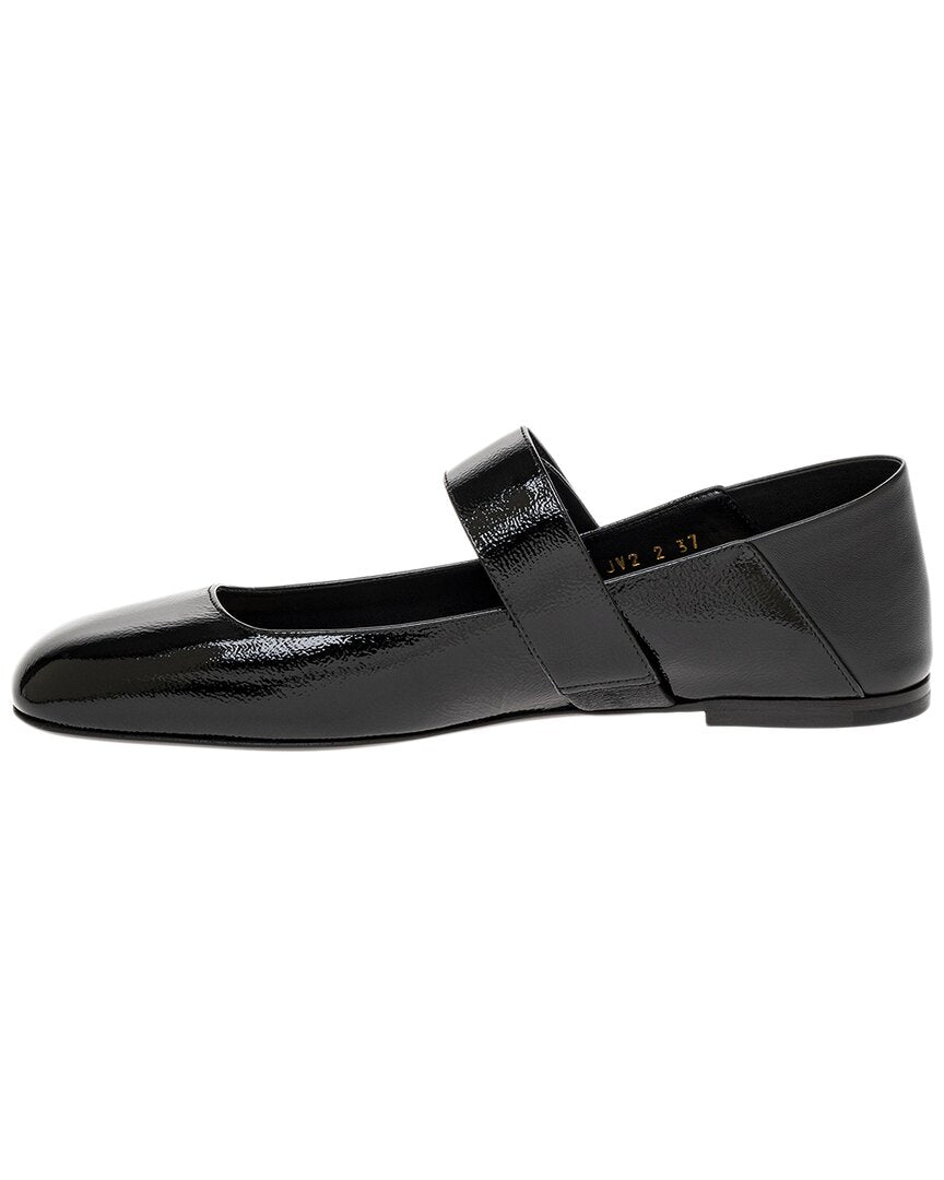 Valentino Shoes? Valentino Vlogo Mary Jane Leather Ballerina Flat Comfortable Everyday Designer Shoes