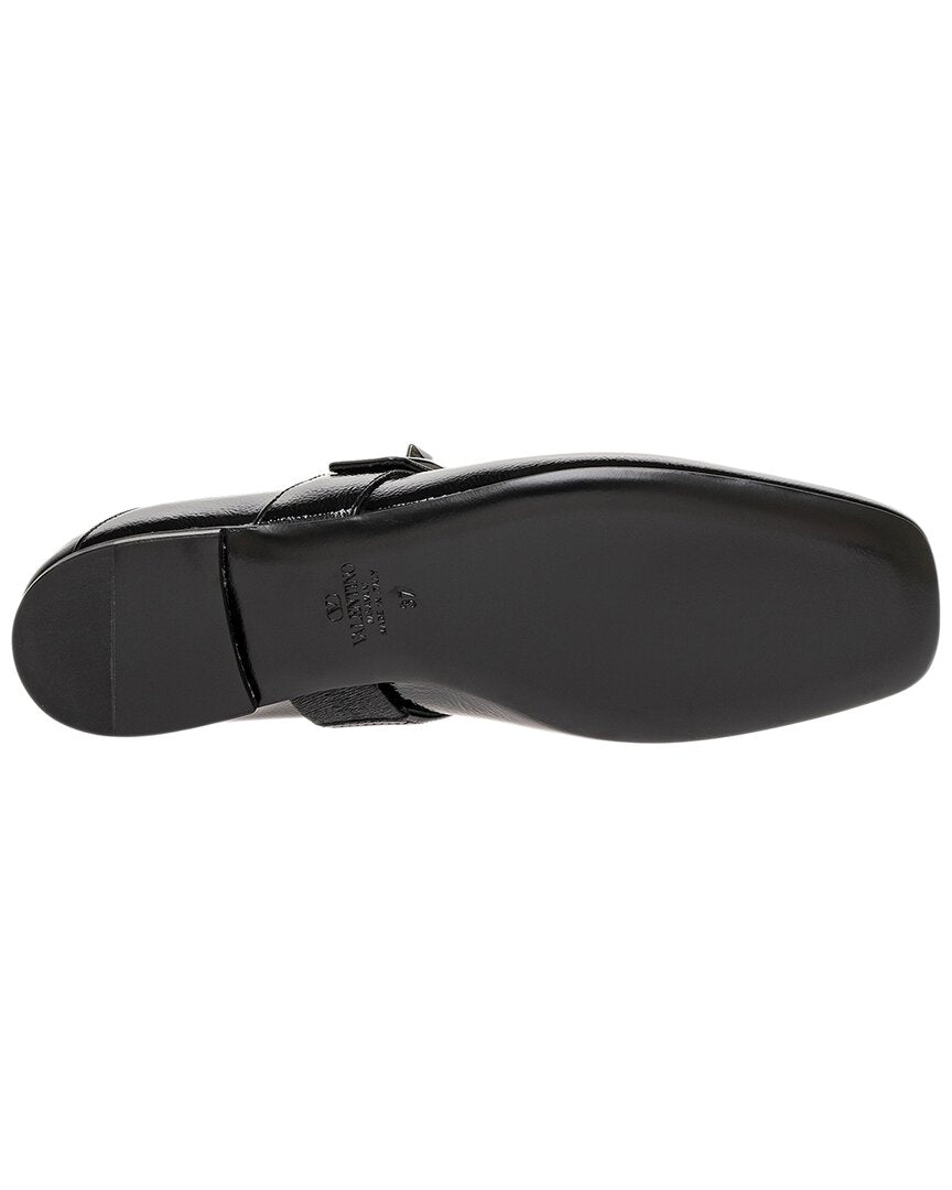 Valentino Shoes? Valentino Vlogo Mary Jane Leather Ballerina Flat Comfortable Everyday Designer Shoes