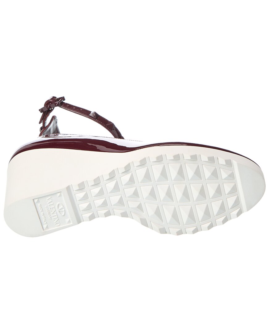 Valentino Shoes? Valentino Rockstud 100 Patent Wedge Pump Luxury Lifestyle Designer Footwear