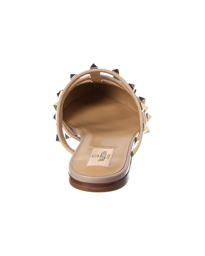 Valentino Shoes? Valentino Rockstud Caged Patent Flat Luxury Lifestyle Designer Footwear