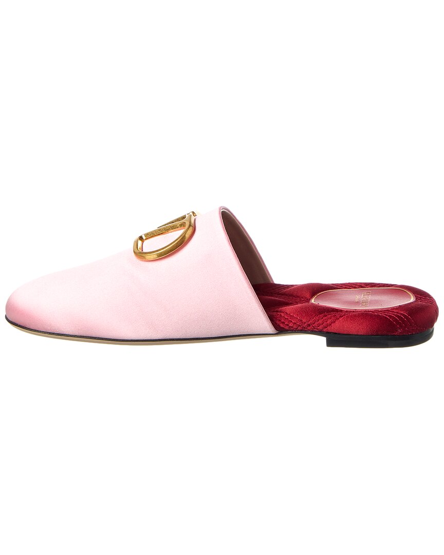 Valentino Shoes? Valentino Vlogo Signature Satin Mule Premium Designer Casual Shoes