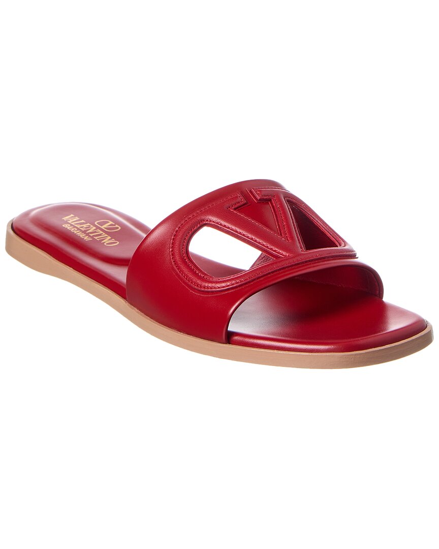 Valentino Shoes? Valentino Vlogo Leather Sandal Premium Designer Casual Shoes