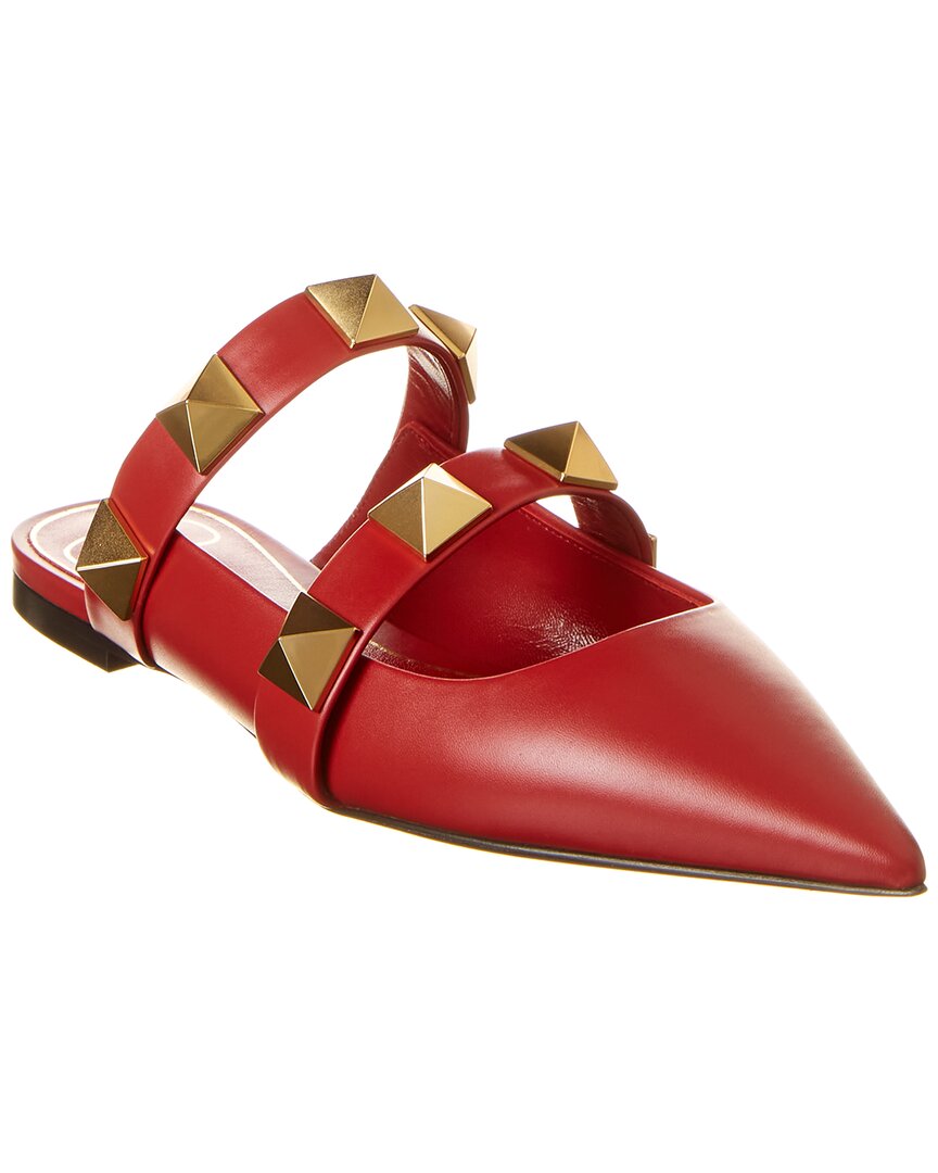 Valentino Shoes? Valentino Roman Stud Leather Flat Premium Designer Casual Shoes