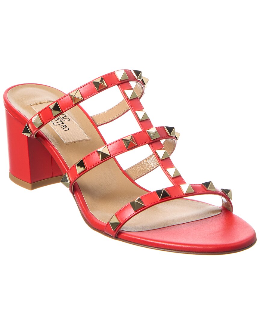 Valentino Shoes? Valentino Rockstud Caged 60 Leather Sandal Premium Designer Casual Shoes