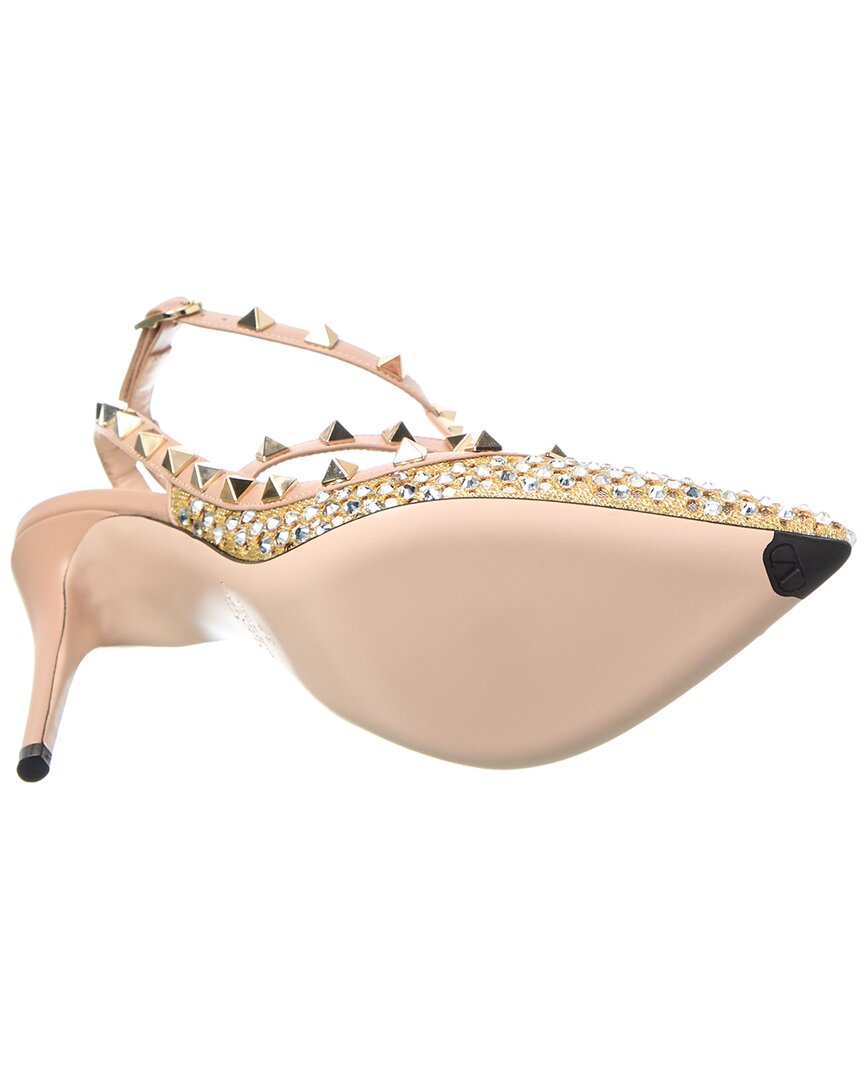 Valentino Shoes? Valentino Rockstud Caged 100 Leather & Mesh Pump Comfortable Everyday Designer Shoes