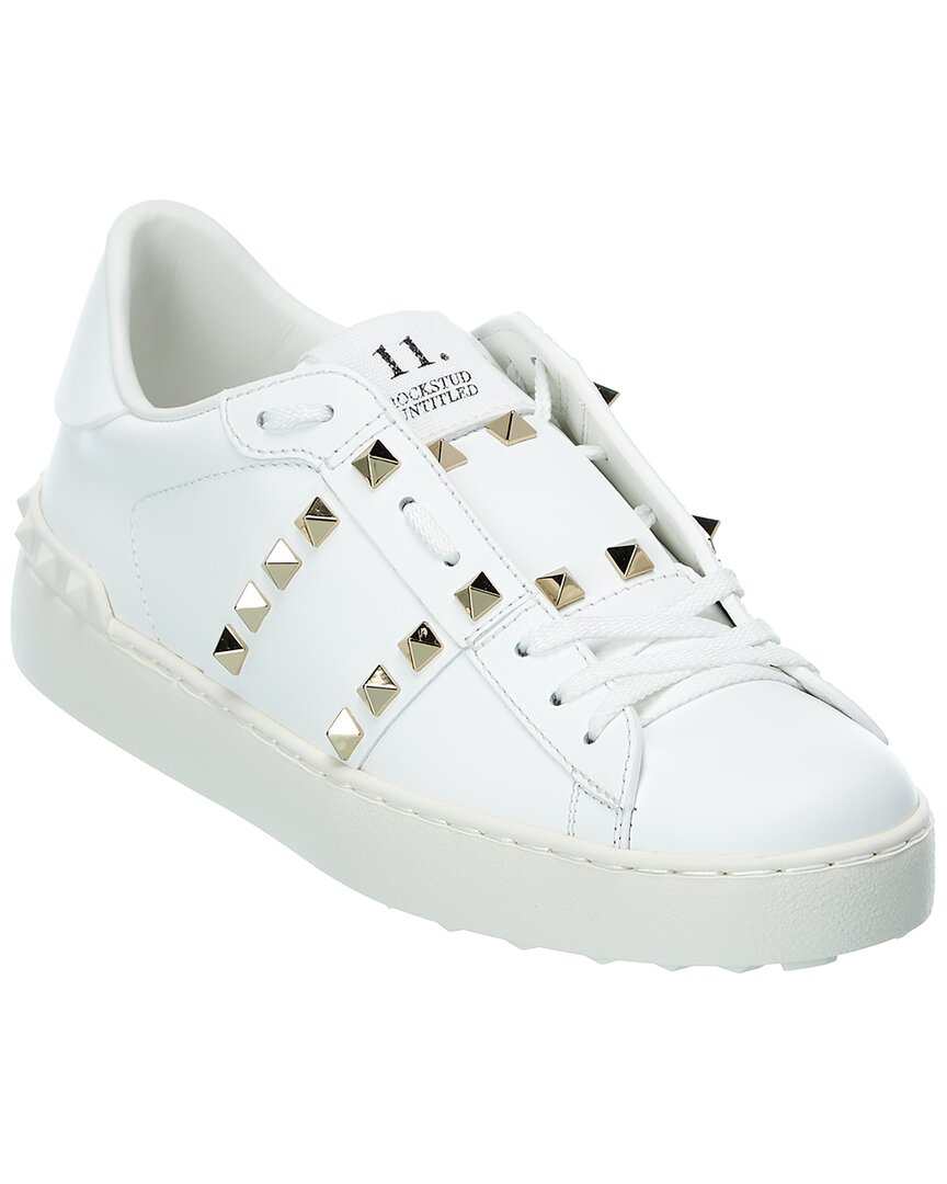 Valentino Shoes? Valentino Rockstud Untitled Leather Sneaker Premium Designer Casual Shoes