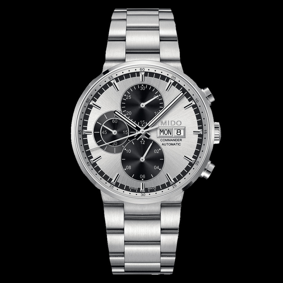 Front view of Mido Men's Commander men's watch