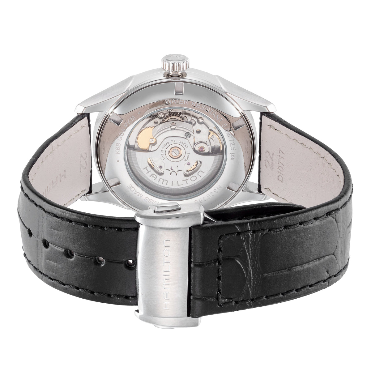 Side view of Hamilton men's watch