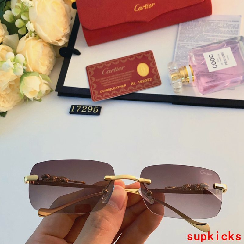 Angled view of Cartier unisex sunglasses