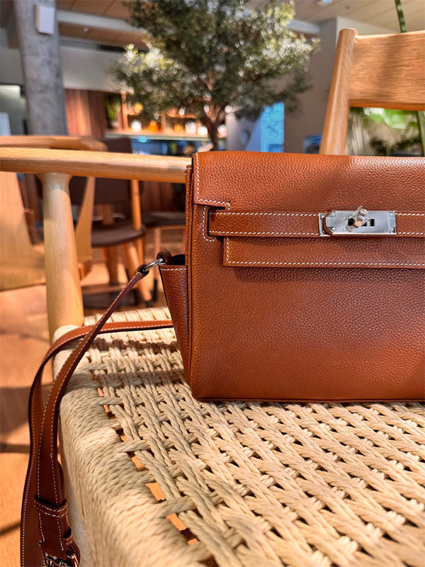 Polished bag shown from front angle