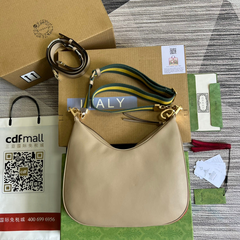 Front view of refined chic women's handbag – women's statement bag