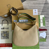 Front view of refined chic women's handbag – women's statement bag