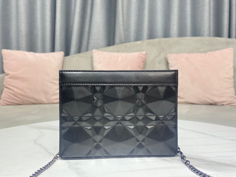 Close-up detail of modern sleek women's handbag – women's designer-style accessory