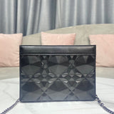 Close-up detail of modern sleek women's handbag – women's designer-style accessory