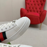 Gucci bold contrast luxury sneakers view 6 breathable knit upper