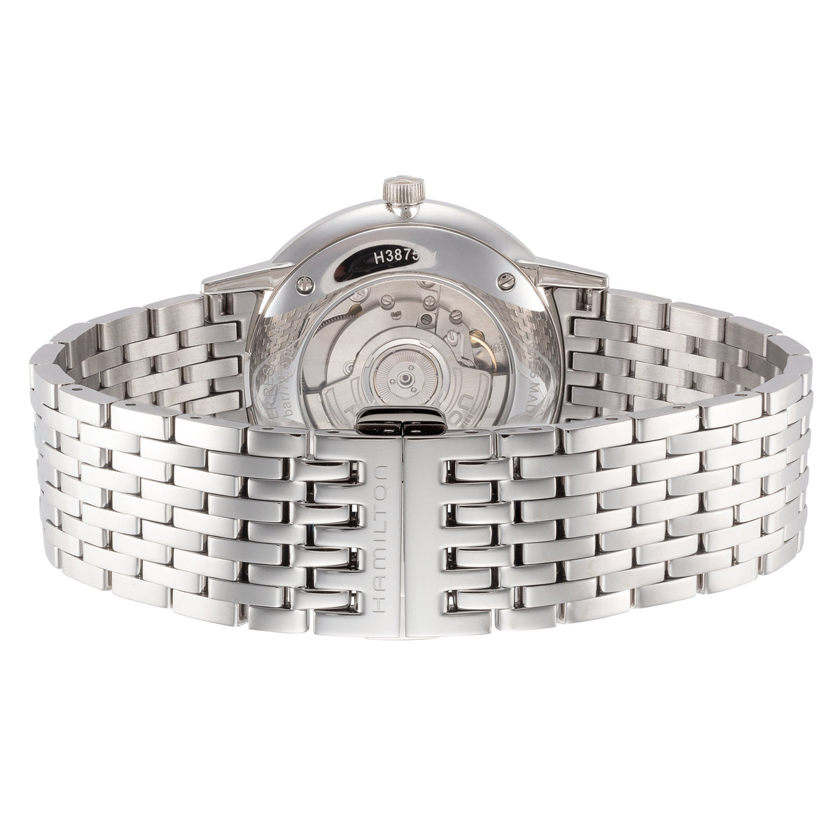 Side view of Hamilton men's watch