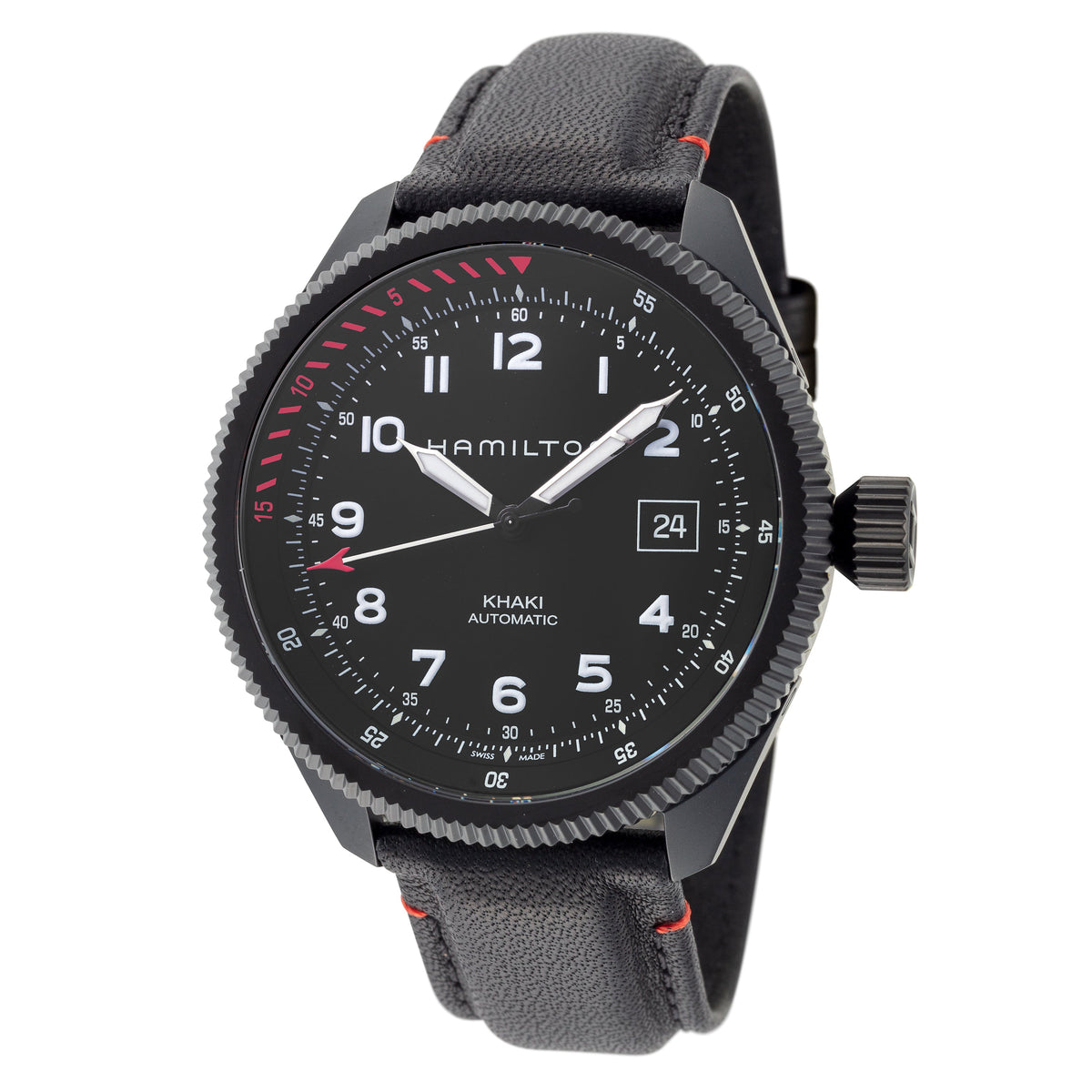 Front view of Hamilton men's watch