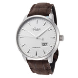 Front view of Glashutte Men's Senator men's watch