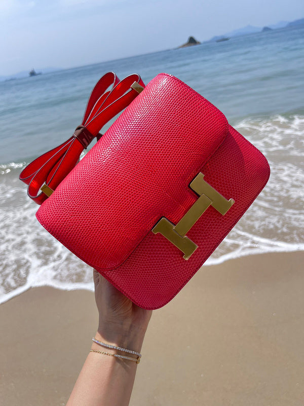 Close-up detail of refined bag design
