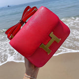 Close-up detail of refined bag design