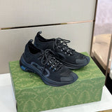 Gucci Fashion sneakers in stone beige bold athletic profile front view