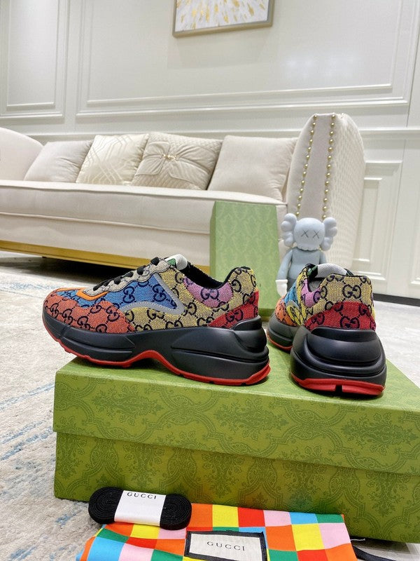 Gucci clean off-white luxury sneakers view 7 chunky sole construction
