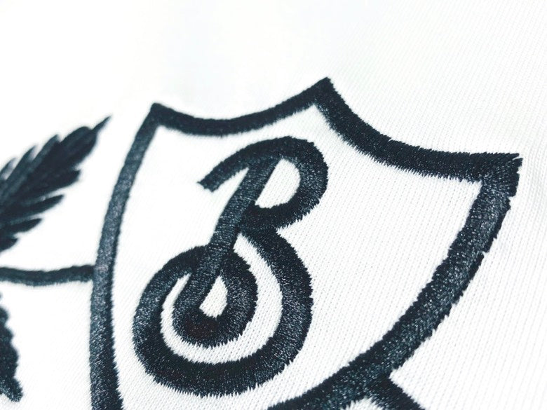 Close-up of Burberry t-shirt craftsmanship